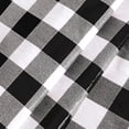 thumbnail image 5 of Vinyl Fitted Round Table Cover with Elastic, Black and White Checkered Tablecloth with Flannel Backing Plaid Table Cloth for Indoor Outdoor Picnic Party (Fit for 45"-52" Round Tables), 5 of 6
