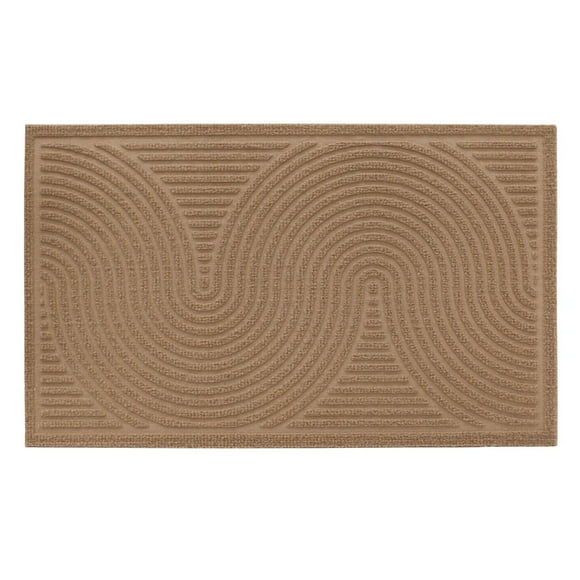 18-inch x 30-inch Seeley Khaki Brown Embossed Floormat