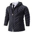 thumbnail image 1 of Cardigan pour Hommes, Cardigan à Fermeture Éclair, Manches Longues, Col Montant, Couleur Contrastée, 1 of 3