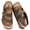 brown, variant on Sandals For Women With Soft Cork Footbed, Mens Slip On Clog Mules With Adjustable Double Buckle, Open Toe Flat Slide Shoes, Summer Outdoor Back Strap Slipper