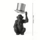 thumbnail image 3 of Monkey Table Lamp With Top Hat Sculptural Desk Lamp 13.8Inch/35cm Desk Lamp Resin Bedside Night Light For Living Room Bedroom Office, 3 of 8