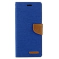 thumbnail image 1 of TopSave Goospery CANVAS Card Holder Fabric Folio Wallet Flip Case For iPhone X(10),XS,Blue, 1 of 3