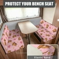 thumbnail image 2 of XYZCANDO Cow RV Dinette Cushion Covers Heart Star Bench Seat Cover Easy to Install RV Accessories for Inside Cushion Covers for Couches and Sofas Couch Cushion Covers Furniture Covers Pink, 2 of 7