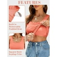 thumbnail image 5 of ANFERRY Women's Tank Tops Scalloped Square Neck Camisoles Sleeveless Built in Bras Athletic Casual Cami Shirts, 5 of 7