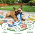 thumbnail image 2 of DEORAB 8'x 10' Outdoor Rug Chenille 3-Layers Patio Washable Mat Imitation Silicone Material Camping Porch Deck Carpet,SOFTWHITE, 2 of 9