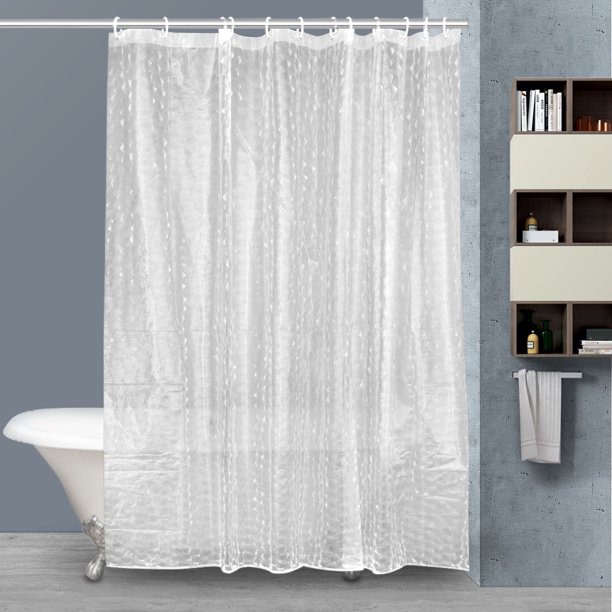 alextreme Eco Friendly Thick Clear Shower Curtain Liner Eva Plastic