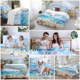 thumbnail image 6 of Welcome to Summer Life Queen Size Comforter Set, Beach Ocean Starfish Shell Bedding for All Seasons, 4 Pcs Bed Set, 1Quiltcover (90"x92") ,1Sheet(94"x116"), 2Pillowcases (30"x20"), 6 of 9
