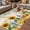 Yellow Green, variant on Sunflowers Outdoor Rug for Patio/Deck/Porch, Non-Slip Large Area Rug 5 x 7 Ft, Floral Green Leaves Bees Watercolor Wooden Indoor Outdoor Rugs Washable Area Rugs, Reversible Camping Rug Carpet Runner