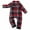 Red/Black, variant on Larkwood Baby Tartan Babysuit