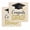 Gold, Beige, Black, variant on Rustic Graduation Kitchen Dish Towels for Drying Dishes Set of 3, Funny Words Vintage Art Waffle Weave Microfiber Hand Tea Bathroom Towels Quick Dry & Absorbent Towel 15.7x23.6