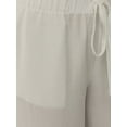 thumbnail image 3 of Textured Linen Feel Elastic Waist Pants, 3 of 4