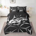 thumbnail image 2 of jejeloiu Boy Extreme Sport Bedding Comforter Set 7-Piece,3D Aesthetic Art King Bedding Sets,Green Black Bed Sheets For Children,Super Cozy Room Decor Reversible, 2 of 8