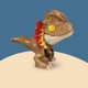 thumbnail image 2 of Juguete interactivo de dinosaurio con forma de dedo, ideal para fiestas infantiles o como recuerdo para la familia. Marrón claro, 2 of 9