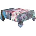 thumbnail image 1 of BSDHOME Cherry Blossom Cotton Linen Tablecloth 60x120 inches Tablecover Desk Table Cloth For Dining Room, Tea Table, Picnics, Parties, 1 of 5