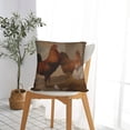 thumbnail image 5 of Fuzoiu Oil Painting Chicken And Duck Print Square Pillow Cover,Hidden Zipper Design,Luxury Square Pillow Case, Throw Pillow,Couch Cushion-26"x26", 5 of 7