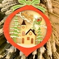 thumbnail image 4 of Serie De Navidad Resplandor De Madera Colgantes Colgantes Adorno Luminoso De Navidad Funciona Con Pilas Para La Pared De La Ventana De La Puerta Del Árbol De Navidad Y Más 4Pcs Speravity HA015597-00, 4 of 6