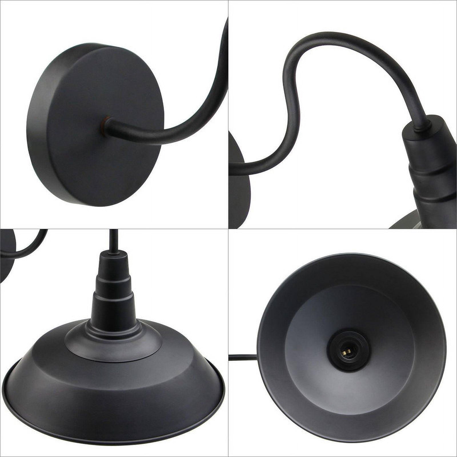 10.2-in W 2-pack Matte Black Modern/Contemporary LED Wall Sconce for Dressing Room, Powder Room