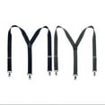 thumbnail image 3 of CTM  Elastic Solid Color Suspender with Metal Swivel Hook Clip End (Men), 3 of 4