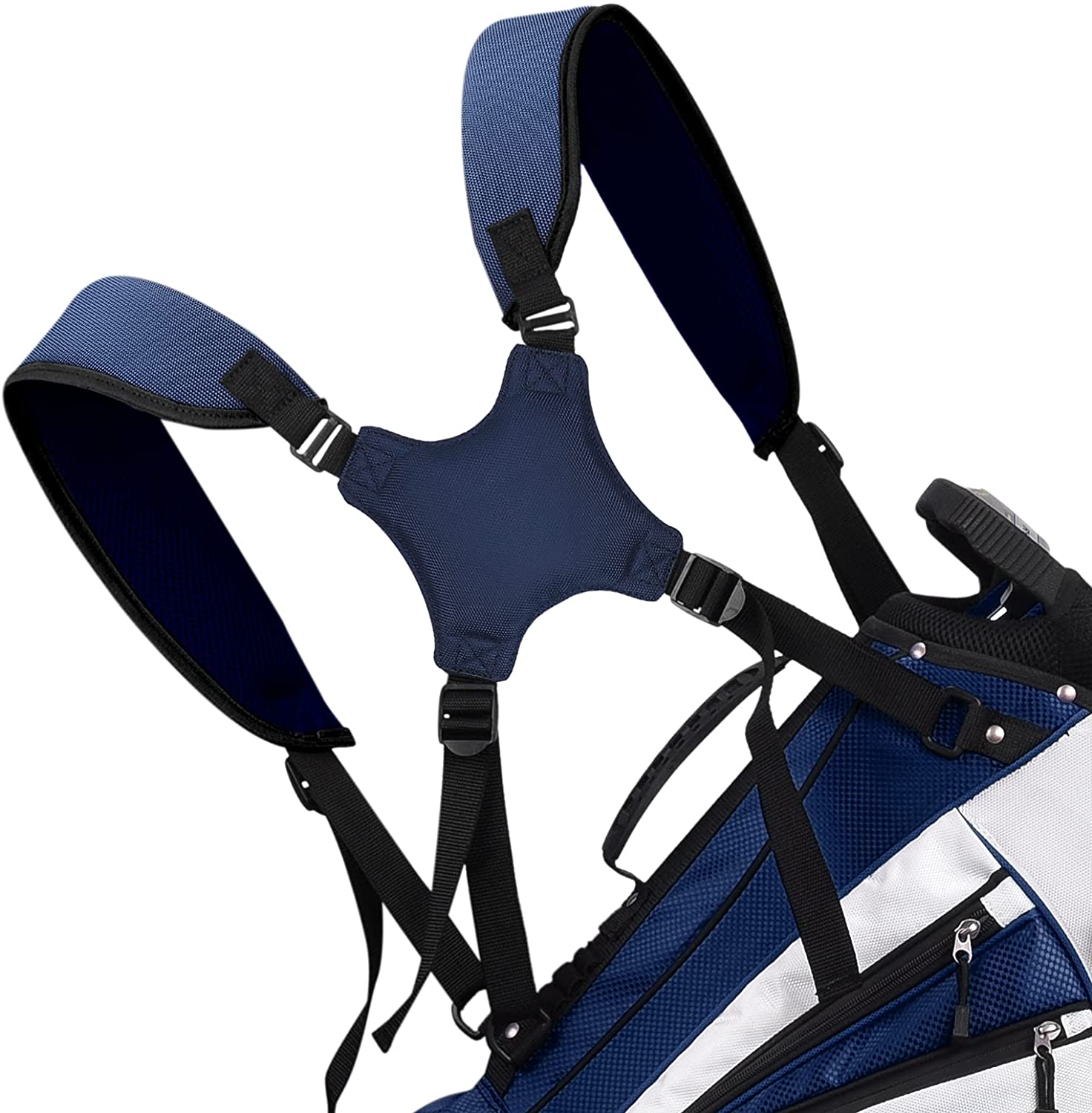 Golf Bag Strap Replacement Comfort Double Shoulder Adjustable Strap Padded Golf Carrying Bag Strap(Strap only)