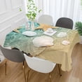 thumbnail image 5 of SKYSONIC Starfish Shell Summer Beach Tablecloth Durable Rectangle Tablecloths Waterproof Square Table Cloth Stain Resistant Table Cover for Outdoor Picnic Restaurant Home Decoration 60 x 90 Inch, 5 of 7