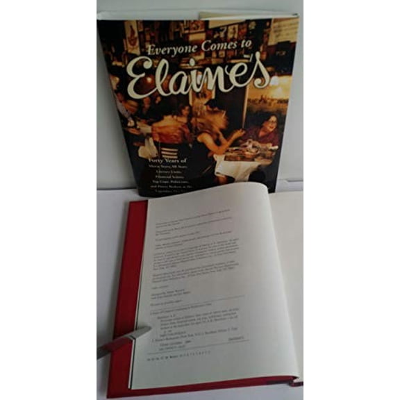 Pre-Owned Everyone Comes to Elaine's: Forty Years of Movie Stars, All-Stars, Literary Lions, Financial Scions, Top Cops, Politicians, and Power Brokers at the ... (Hardcover) 006053818X 9780060538187