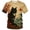 Beige, variant on Rebaike Men's & Women's Artistic Black Cat Graphic T-Shirt, All-Over Print Casual Short Sleeve Tee