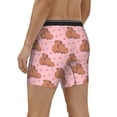 thumbnail image 3 of Rocae Heart Capybara for Stretch Moisture-Wicking Underwear,Men's Underwear Boxer Briefs Medium, 3 of 9