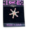 thumbnail image 2 of Pink Ice Snowflake Pin, 2 of 2