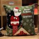 thumbnail image 2 of Pillowcase Pillowcase with Santa Claus pattern, green, white back, 45*45 cm Xmas, 2 of 3