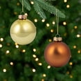 thumbnail image 6 of Northlight 2-Finish Glass Ball Christmas Ornaments - 2.5" (65mm) - Gold and Bronze - 9ct, 6 of 9