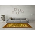 thumbnail image 3 of Ahgly Company Indoor Round Persian Yellow Traditional Area Rugs, 6' Round, 3 of 4