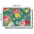 thumbnail image 5 of Pioneer Flower Floral Print Pattern Summer Placemats Table Placemats Set Of 6-Linen Kitchen Washable Placemats Table Mats 12x18 Inch Non-Slip Heat Resistant, 5 of 5