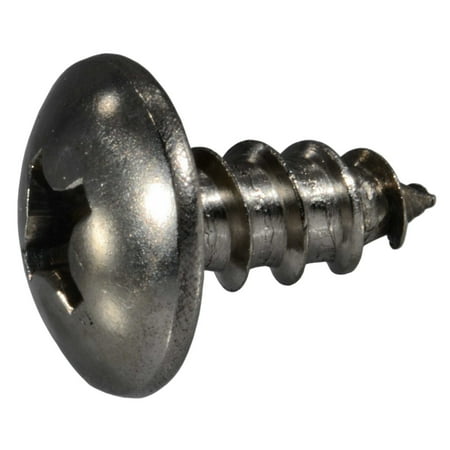 

#12 x 1/2 18-8 Stainless Phillips Truss Head Sheet Metal Screws (50 pcs.)