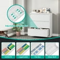 thumbnail image 2 of Lateral File Cabinet with Lock, 3 Drawer Lateral Filing Cabinet for Office Home, Locking Metal Steel Wide File Cabinet for Hanging Files Letter/Legal/F4/A4 Size, Easy Assemble White, 2 of 5