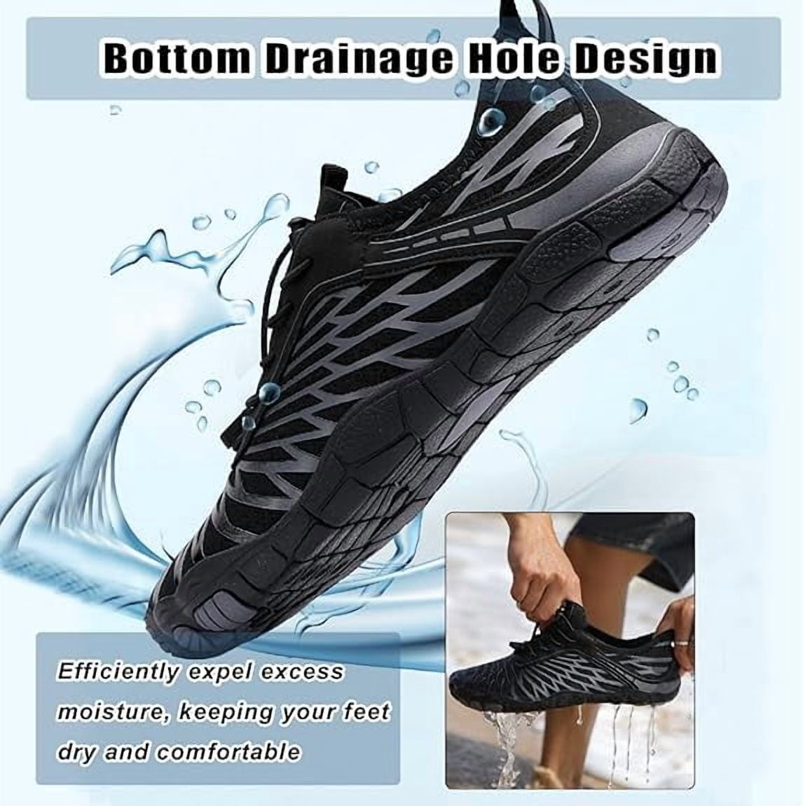 Hike Barefoot Shoes for Women Men Breathable & anti-slip Athletic Footwear Wide Toe Water Shoes