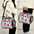 thumbnail image 5 of FORMRS Student Lunch Bag Insulated Reusable Cooler Box with Zipper Pockets, Playful Strawberries, 5 of 9