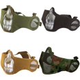 thumbnail image 3 of Tactical Airsoft Half Face Metal Net Mesh Mask Paintball Guard Protective Gear Hunting Mask, 3 of 5