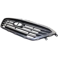 thumbnail image 2 of New Painted Silver Grille Assembly Compatible With Hyundai Sonata GLS 4 Cyl 2.4L Sonata Limited 4 Cyl 2.0L Sonata Limited 2.0T 4 Cyl 2.0L 2015-2017 By HY1200174 86350C2000, 2 of 5