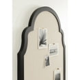 thumbnail image 3 of Kate and Laurel Holbrook Glam Framed Moroccan Arch Fabric Pinboard, 24 x 36, Black, Decorative Modern Scallop Arched Bulletin Board for Use as Vision Board or Wall Organization, 3 of 8