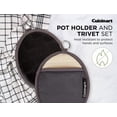 thumbnail image 2 of Cuisinart Oval Pot Holder/Oven Mitt w/ Pocket- Grey (Pack of 2), 2 of 7