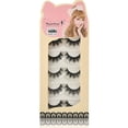thumbnail image 5 of Eye Party Lashes Band Thick False 5 Pairs Long Black Eyelashes Strip Natural, 5 of 7