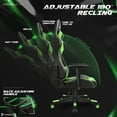 thumbnail image 4 of Homall Gaming Chair Office Chair High Back Computer Chair Leather Desk Chair Racing Executive Ergonomic Adjustable Swivel Task Chair with Headrest and Lumbar Support, Green, 4 of 7