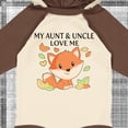 thumbnail image 4 of Inktastic My Aunt and Uncle Love Me- Little Fox Boys or Girls Long Sleeve Baby Bodysuit, 4 of 5