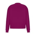 thumbnail image 4 of safuny Men's Fashion Solid Color Pullover Casual Sports Workout Crew Neck Sweatshirts Long Sleeve Tops Loose Shirts Big&Tall Purple S, 4 of 5
