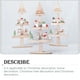 thumbnail image 4 of Kearding Decoración de árbol de Navidad de con soporte de dibujos animados de Papá Noel, muñeco de nieve, alce, decoración de mesa, adornos, Kits de decoración para fiestas Muñeco de nieve Kearding HA069453-02, 4 of 6
