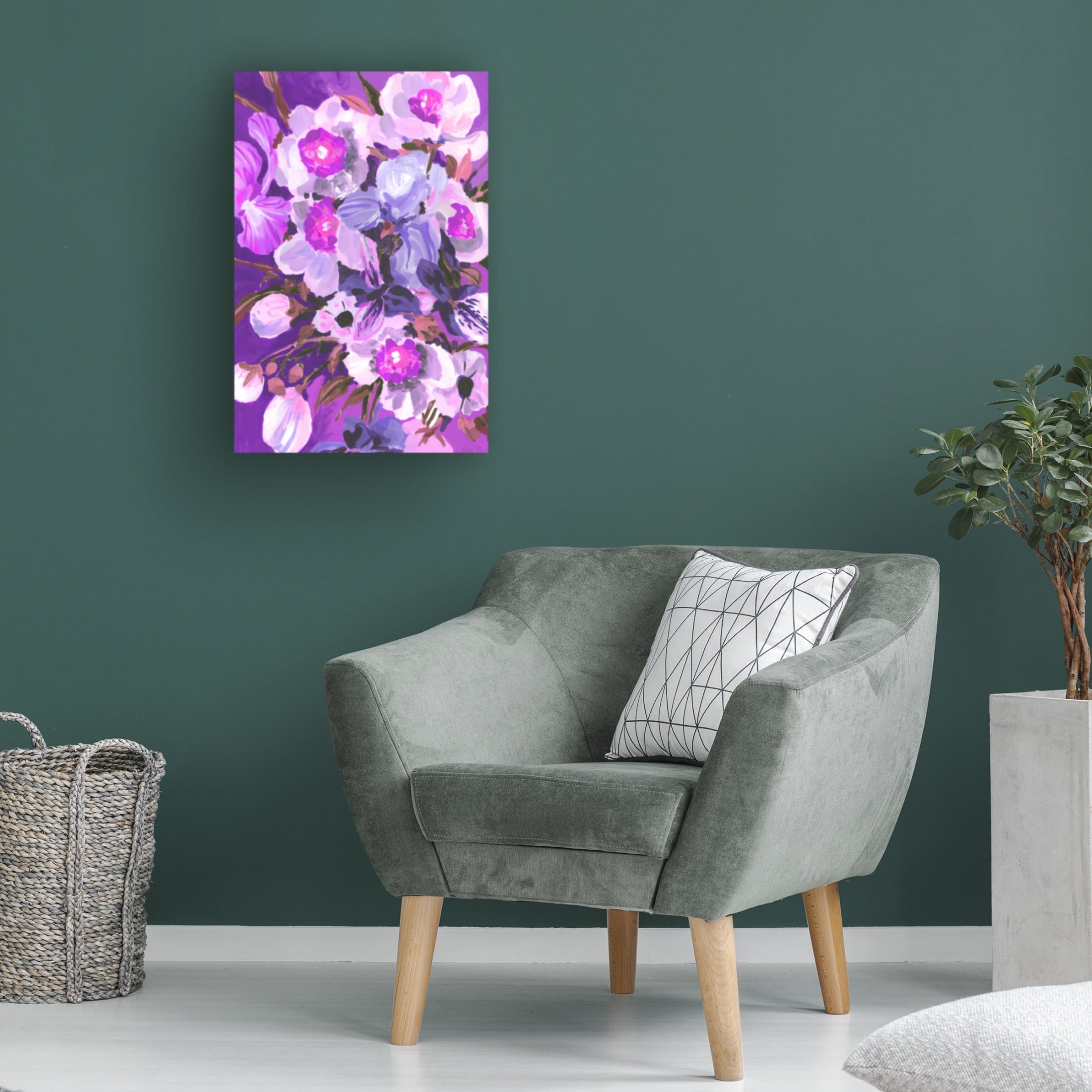 Trademark Fine Art Ania Zwara Purple Orchid Canvas Wall Art