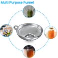 thumbnail image 4 of PinesC Wide Mouth Stainless Steel Canning Funnel - for Wide and Regular Mason Jars, Food Grade Funnel Canning Supplies Set, 2 Pack, 4 of 5