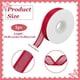 thumbnail image 2 of Cinta roja de 20 yardas con borde de alambre, cinta transparente de 1 pulgada con borde de satén para envolver regalos, bodas, cumpleaños, fiestas, manualidades y arreglos florales., 2 of 9