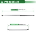 thumbnail image 4 of Unique Bargains Vérins à Gaz 600mm 1250N Ressorts à Gaz Ton Argent Acier Carbone 2 Pcs Boîte à Outils RV Couvercle de Boîte de Rangement Porte d'Armoire, 4 of 7