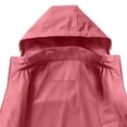thumbnail image 6 of Wensltd Womens Waterproof Jacket Hooded Lightweight Outdoor Hiking Sport Windbreaker with Pocket, 6 of 6